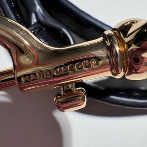 Marc Jacobs Purse Strap Black Pebbled Leather